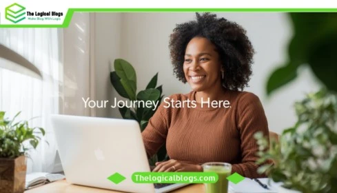 Person reading the Vital-Mag.net Blog on laptop with healthy morning setup