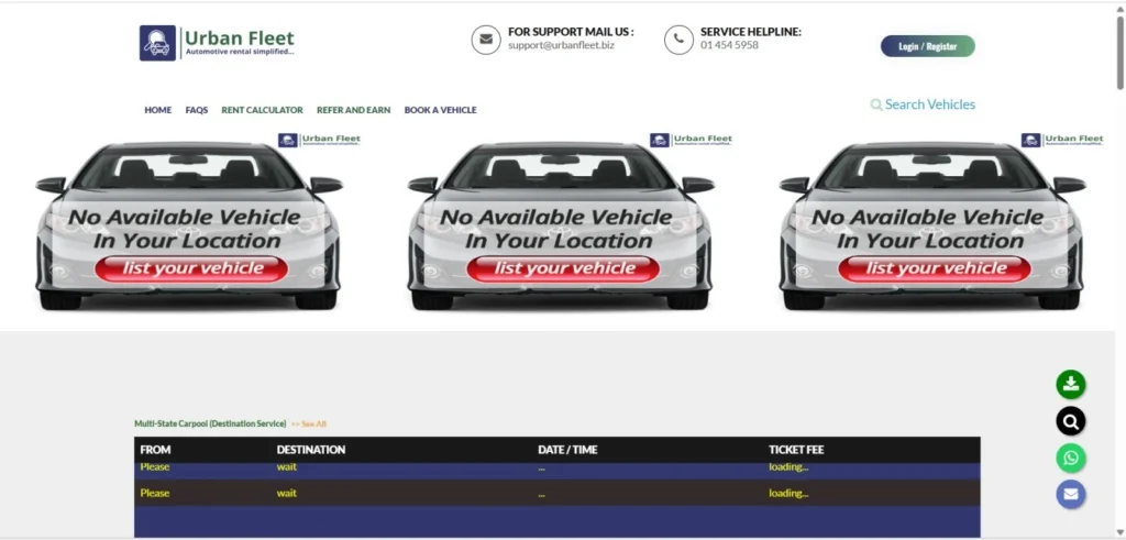 Mobile app developers at Garage2Global built UrbanFleet logistics app